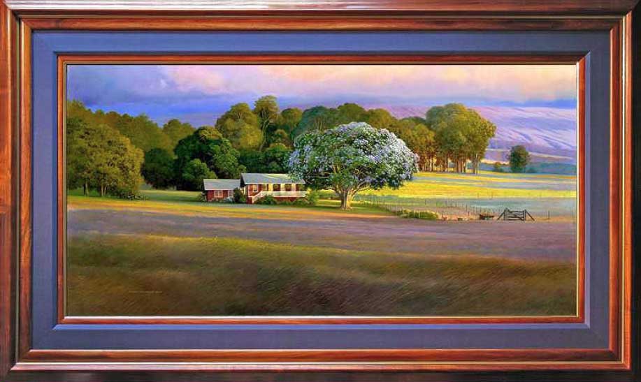 Hanamu Dusk Original Oil Painting by Curtis Wilson Cost